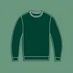 dark green crewneck sweater image